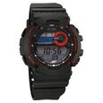 SF Sporty Digital Black Dial Polyurethane Strap Watch for Men