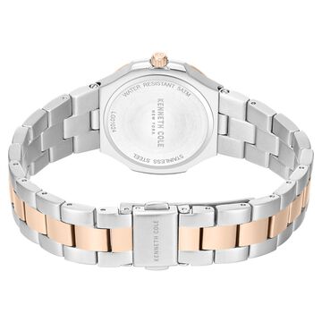 Kenneth Cole Quartz Analog Pink Mother of Pearl Dial Two Toned Stainless Steel Strap Watch For Women
