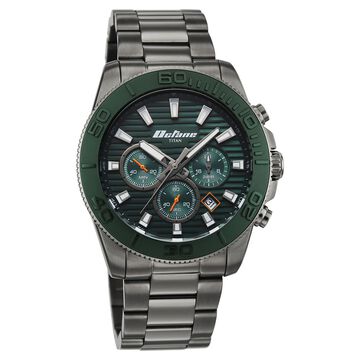 Octane Fashion Accendo Chronograph with Knurled Bezel & Lume Hands for Men