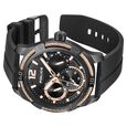 Police Multifunction Black Dial Black Silicone Strap Watch For Men - image number 3