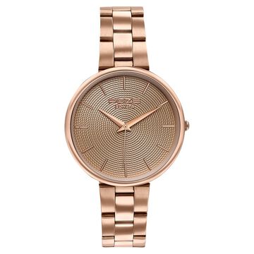 Sonata Poze Quartz Analog Beige Dial Stainless Steel Strap Watch For Women