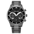 Police Quartz Multifunction Black Dial Grey Stainless Steel Strap Watch for Men - image number 0