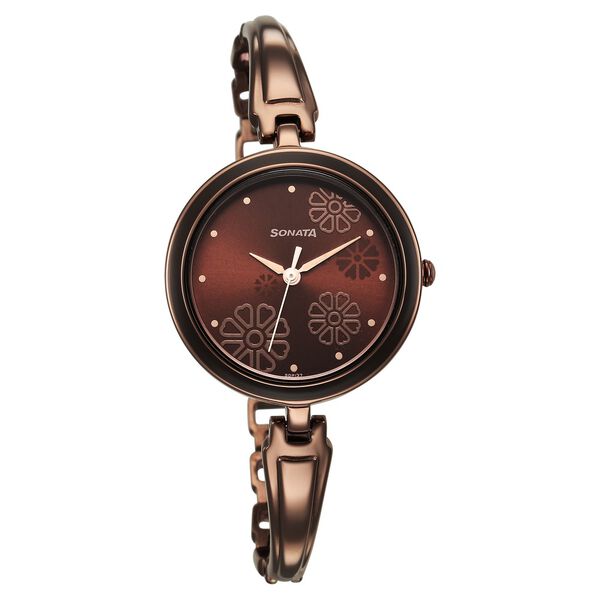 Sonata Utsav Brown Dial Watch for Women - image number 0