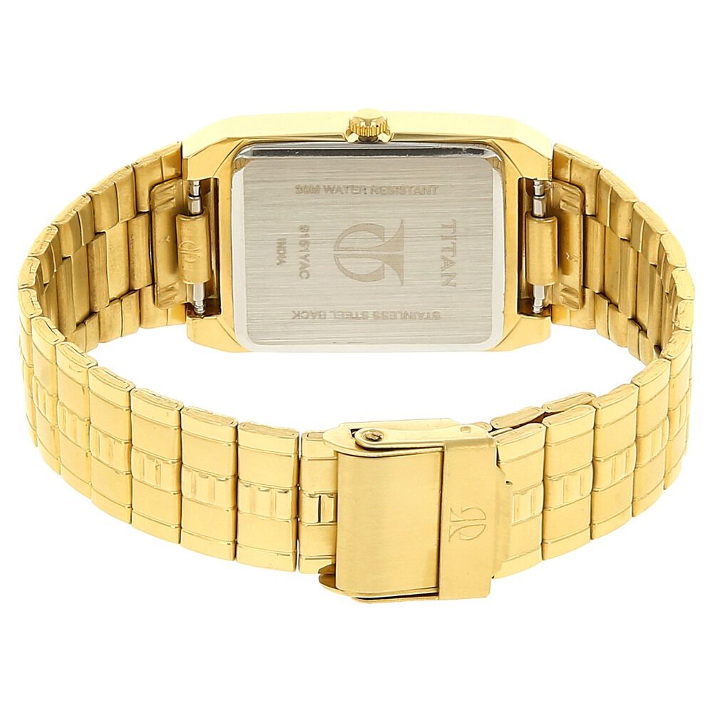 Buy Online Titan Analog with Date Silver Dial Metal Strap watch