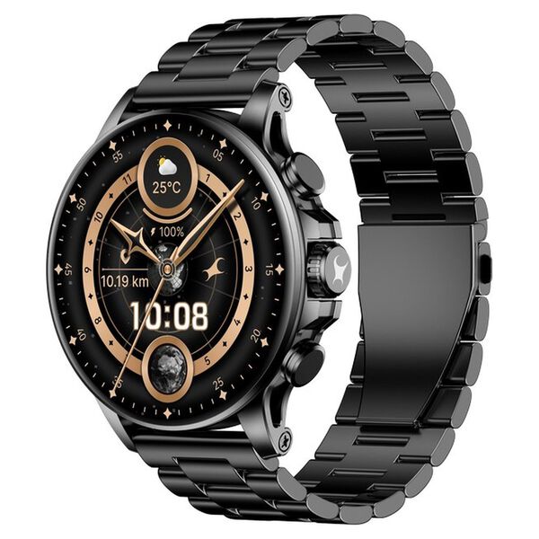 Fastrack Marvellous FX2 Unisex Smart Watch With Black Metal Strap - image number 2