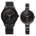 Fastrack Mixmatched Quartz Analog Silver Dial Silver Stainless Steel Strap Watch For Couple