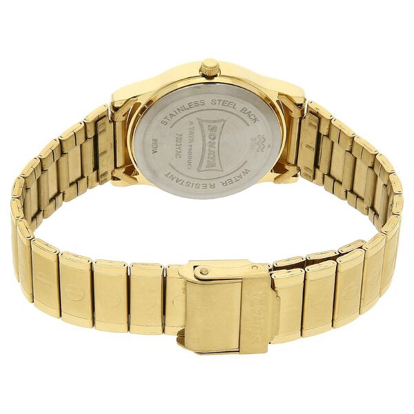 Sonata Quartz Analog White Dial Stainless Steel Strap Watch for Men - image number 3