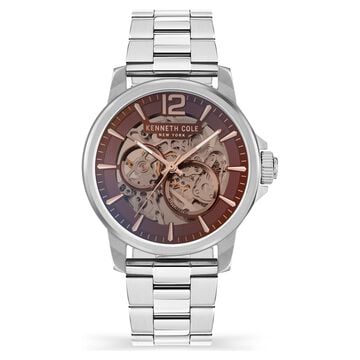 Kenneth Cole Maroon Dial Automatic Watch for Men