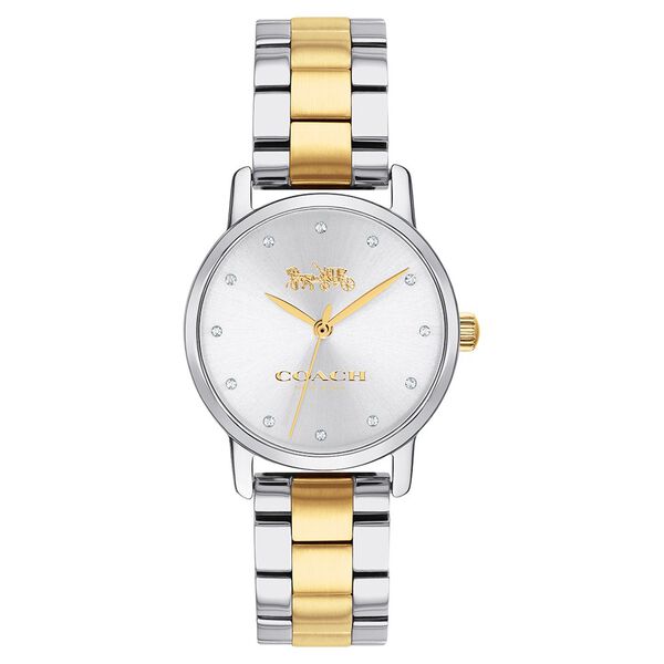 Coach Quartz Analog Silver Dial Stainless Steel Strap Watch for Women - image number 0