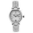 Sonata Quartz Analog with Day and Date Champagne Dial Leather Strap Watch for Women