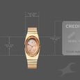 Fastrack UFO Quartz Analog Yellow Mother of Pearl Dial Rose Gold Colour Stainless Steel Strap Watch For Girls - image number 3