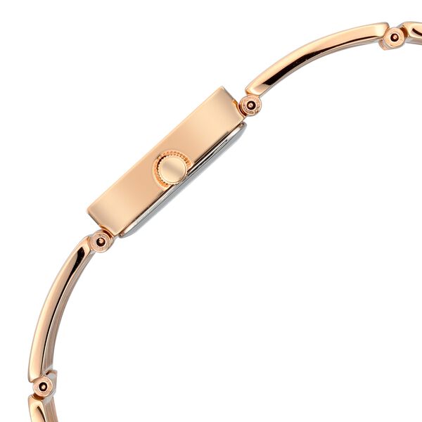 Titan Raga Ethereal Quartz Analog Mother of Pearl Dial Rose Gold Stainless Steel Strap Watch For Women - image number 4