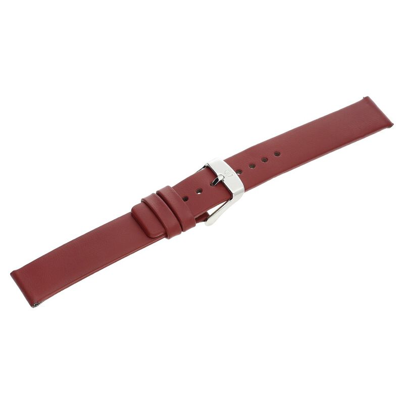 16 mm Red Genuine Leather Strap for Women - image number 3