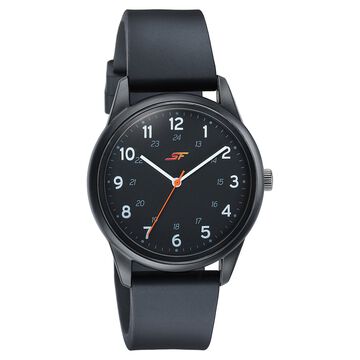 Sonata SF Field watch Quartz Analog Black Dial Black Silicone Strap Watch For Men