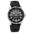 Titan Zero Hour Diver's 100m Analog with Black Dial Black FKM Strap Watch for Men - image number 1