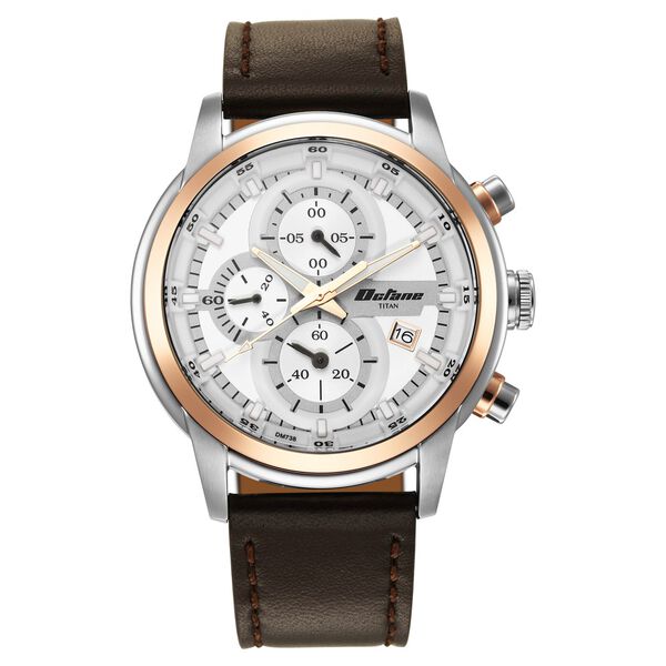 Titan Octane Silver Dial Analog with Date Stainless Steel Strap Watch for Men - image number 1
