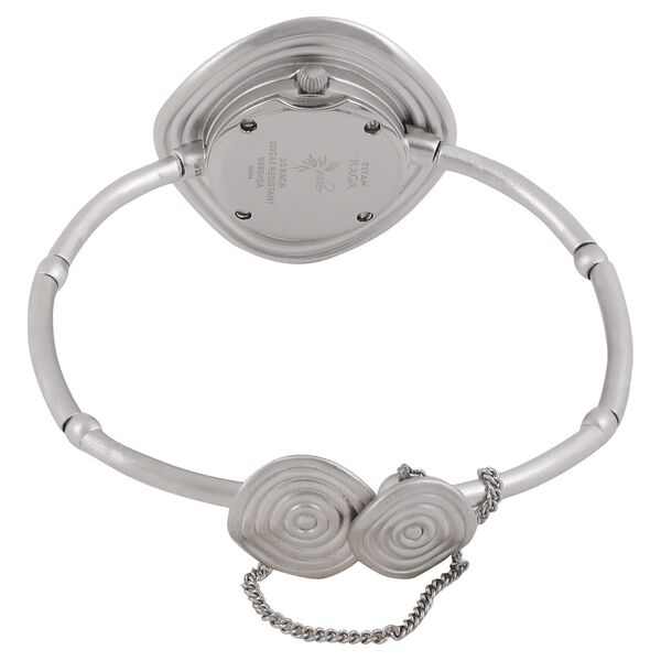 Titan Quartz Analog Mother of Pearl Dial Stainless Steel Strap Watch for Women - image number 3