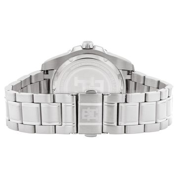 Tommy Hilfiger Analog with Date Black Dial Silver Color Stainless Steel Strap Watch For Men