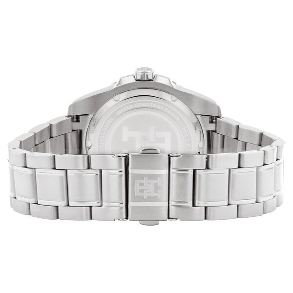 Tommy Hilfiger Analog with Date Black Dial Silver Color Stainless Steel Strap Watch For Men - image number 2