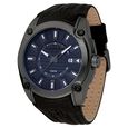 Police Quartz Analog with Date Blue Dial Leather Strap Watch for Men - image number 0