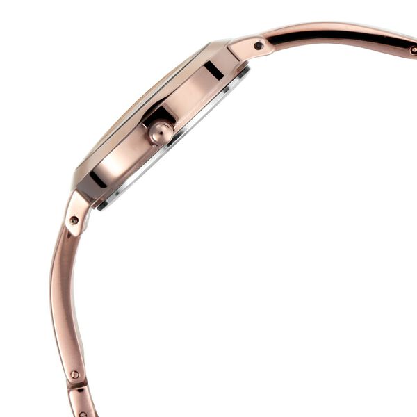 Titan Quartz Analog with Date Rose Gold Dial Brown Metal Strap Watch For Women - image number 2
