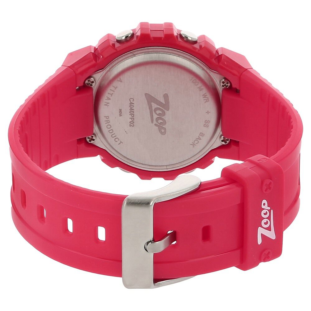 Buy Online Zoop By Titan Digital Dial PU Strap Watch for Kids ntc4040pp01 Titan