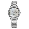 Titan Glamour Quartz Analog with Date Mother Of Pearl Dial Stainless Steel Strap Watch For Women