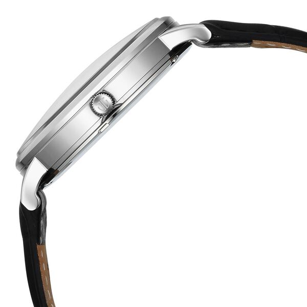 Titan Elegance Analog with Small Second and White Dial Black Leather Strap Watch for Men - image number 4
