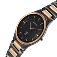 Titan Edge Ceramic Quartz in Midnight Gold with Black Dial Watch for Men - image number 1