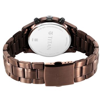 Titan Neo SplashBlack Dial Quartz Multifunction Stainless Steel Strap watch for Men