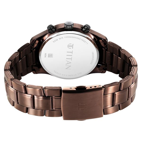 Titan Neo SplashBlack Dial Quartz Multifunction Stainless Steel Strap watch for Men - image number 4