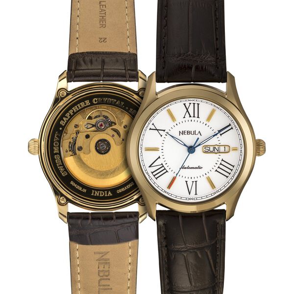 Titan Nebula Swiss Automatic 18 Karat Solid Gold Watch for Men - image number 2