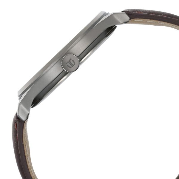 Titan Neo Economy Quartz Analog with Date Brown Dial Brown Leather Strap Watch For Men - image number 3