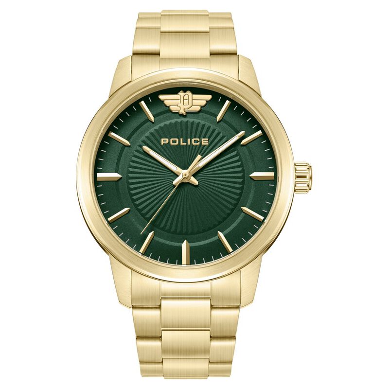 Police Green Dial Quartz Analog Watch for Men