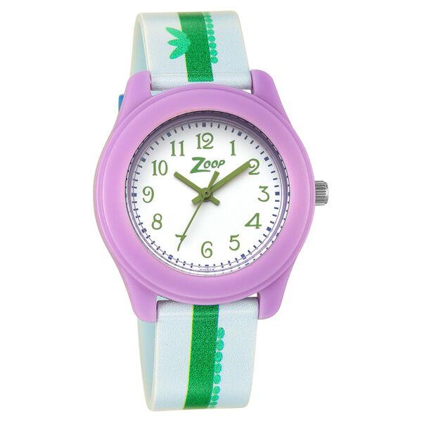 Zoop Analog Watch with White Dial & Two Toned Strap for Boys Girls Kids, from House of Titan - image number 0