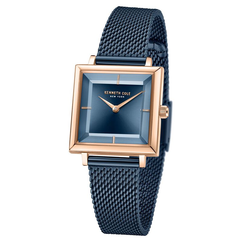 Kenneth Cole Quartz Analog Blue dial Metal Strap Watch for Women - image number 1