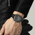 Titan Octane Classic Sporty Black Dial Chronograph Leather Strap watch for Men - image number 6