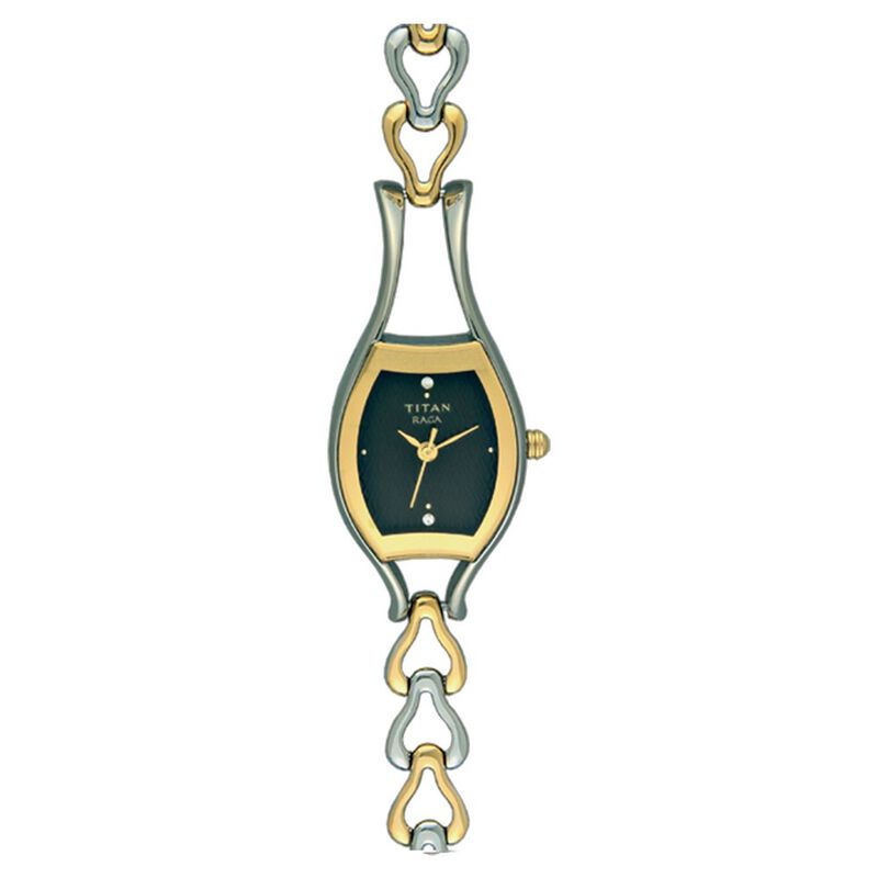 Titan Quartz Analog Black Dial Watch for Women