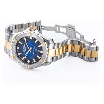 Roamer Deep Sea 200 Quartz Analog with Date Blue Dial Two Toned Stainless Steel Strap Watch For Men