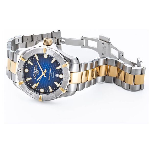 Roamer Deep Sea 200 Quartz Analog with Date Blue Dial Two Toned Stainless Steel Strap Watch For Men - image number 3