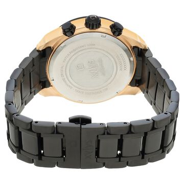 Xylys Quartz Chronograph Grey Dial Black Stainless Steel Strap Watch For Men
