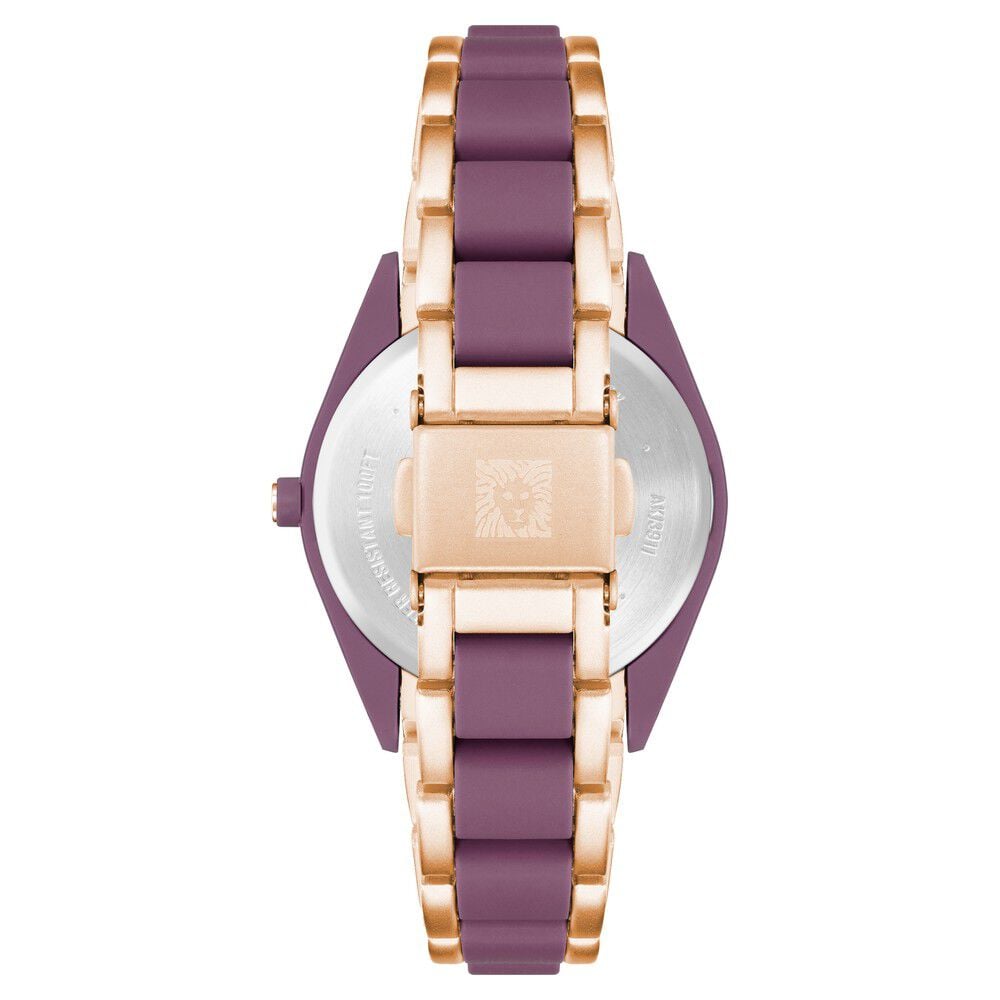 Buy Online Anne Klein Quartz Analog Purple Dial Plastic Strap