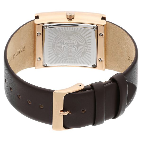 Police Quartz Analog Grey Dial Leather Strap Watch for Men - image number 4