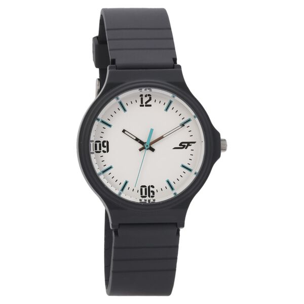 SF Quartz Analog White Dial Plastic Strap Watch for Men - image number 0
