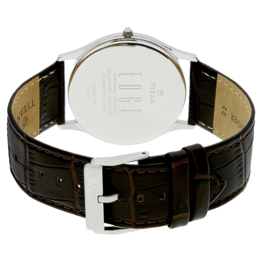 Titan edge sapphire crystal 30m water resistant sale stainless steel price
