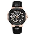 Kenneth Cole Automatic Black Dial With Black Leather Strap Watch For Men - image number 0