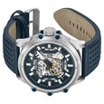 Police Automatic With Self Winding Blue Dial Blue Color Leather Strap Watch For Men - image number 2