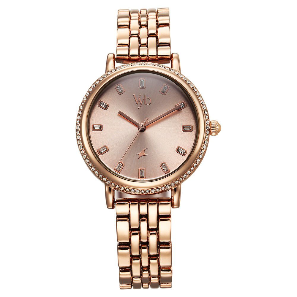 Rose gold watches in fastrack cheap