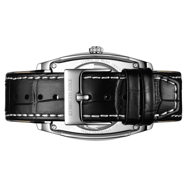 Kenneth Cole Automatic Black Dial Leather Strap Watch for Men - image number 2