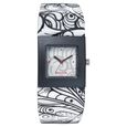 SF Quartz Analog White Dial Plastic Strap Watch for Women
